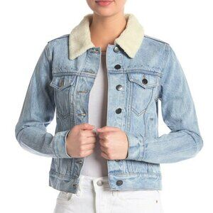 Rebecca Minkoff Light Blue Clark Faux Shearling Jacket Jacket